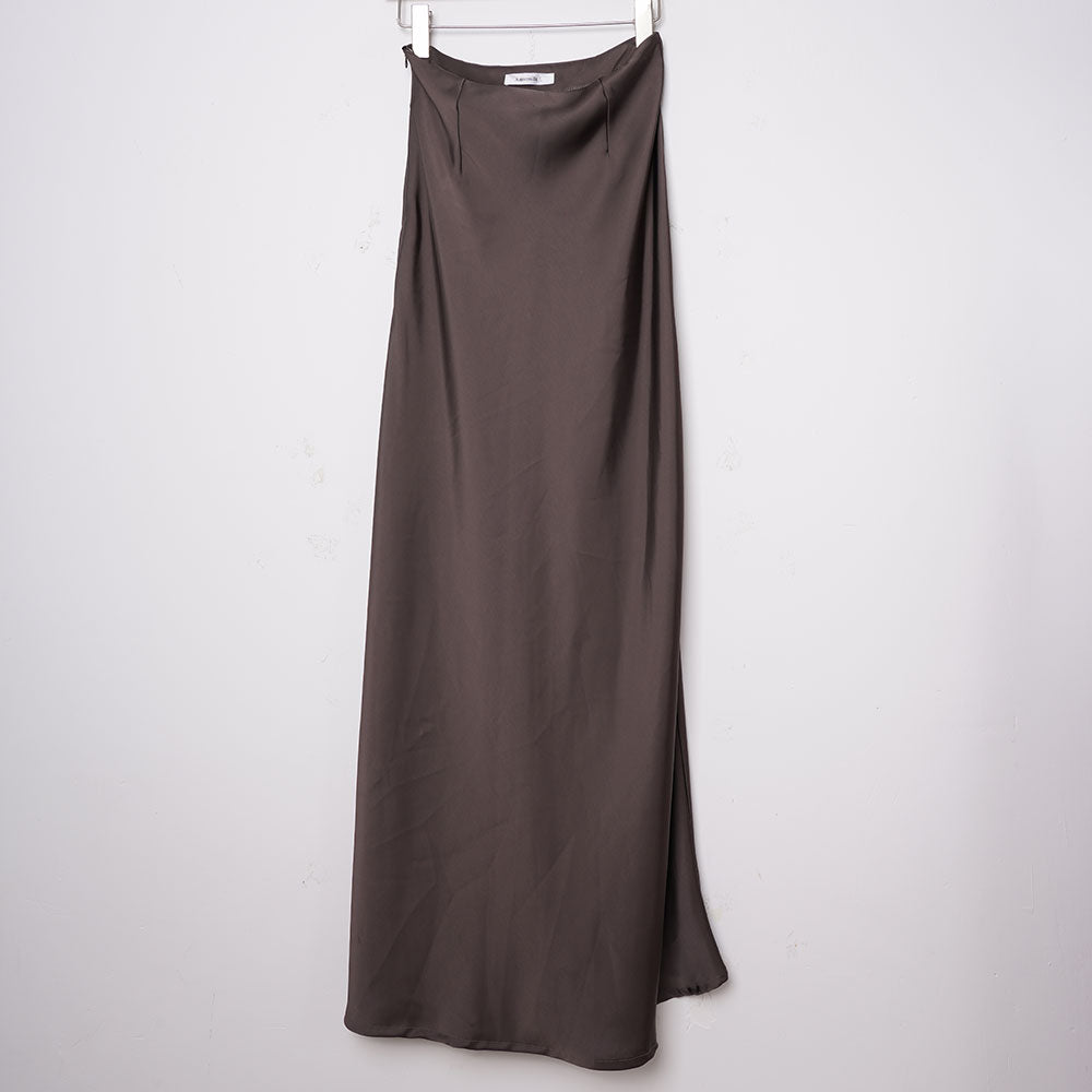 Amazisilk Women's Silk Blend Midi Skirt
