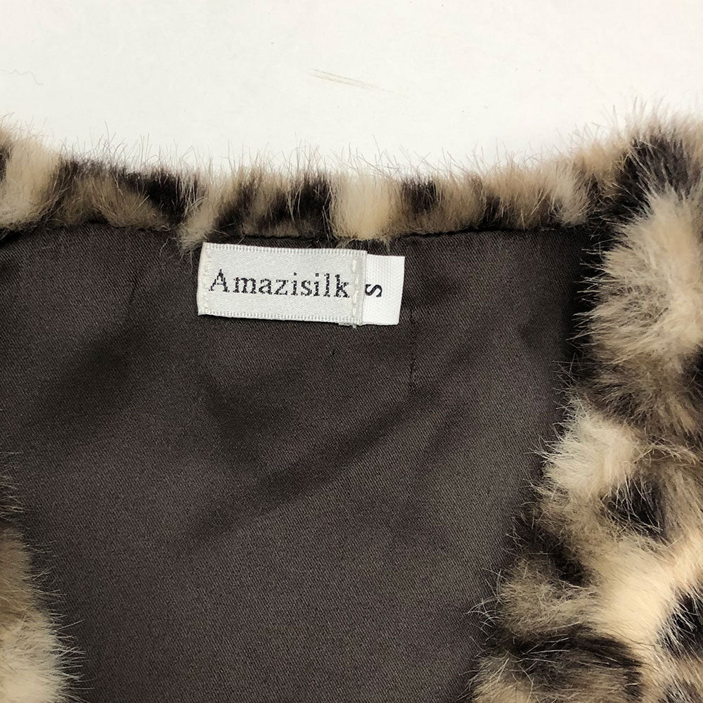 Amazisilk Women's Faux Fur Vest Gilets