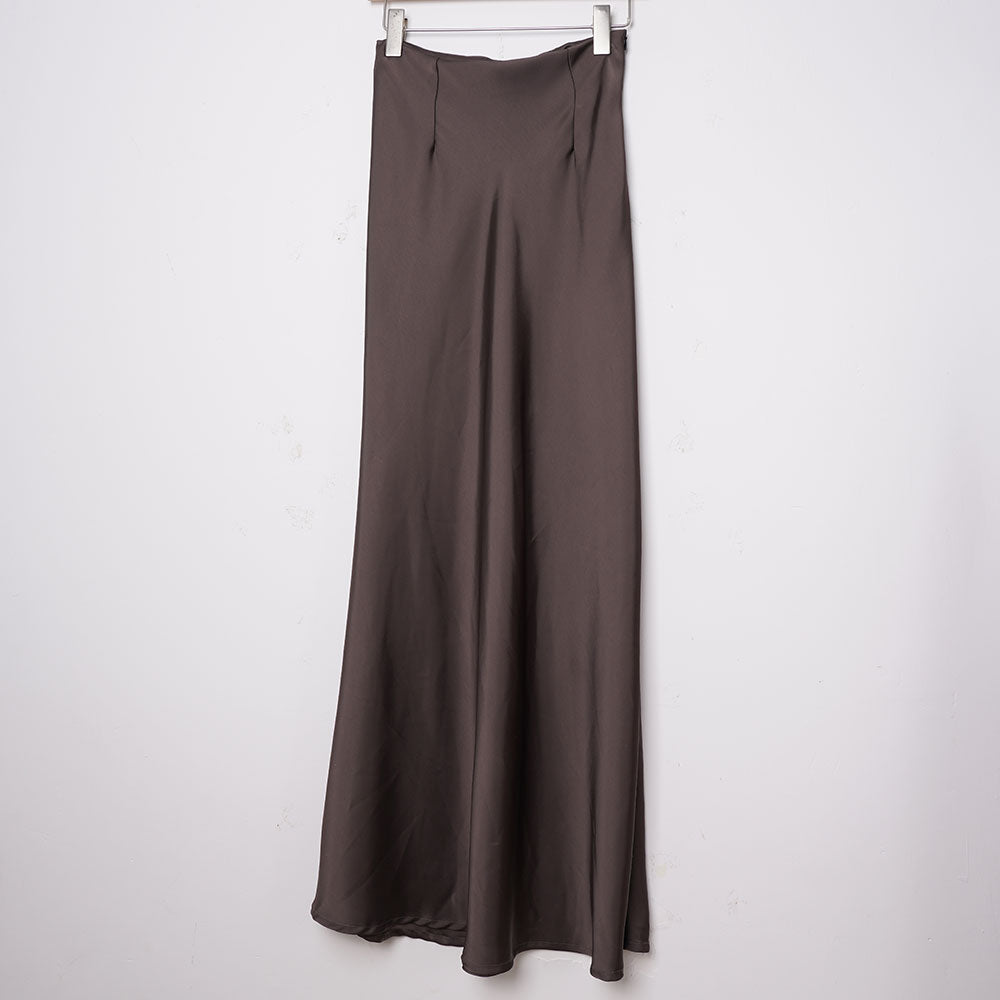 Amazisilk Women's Silk Blend Midi Skirt