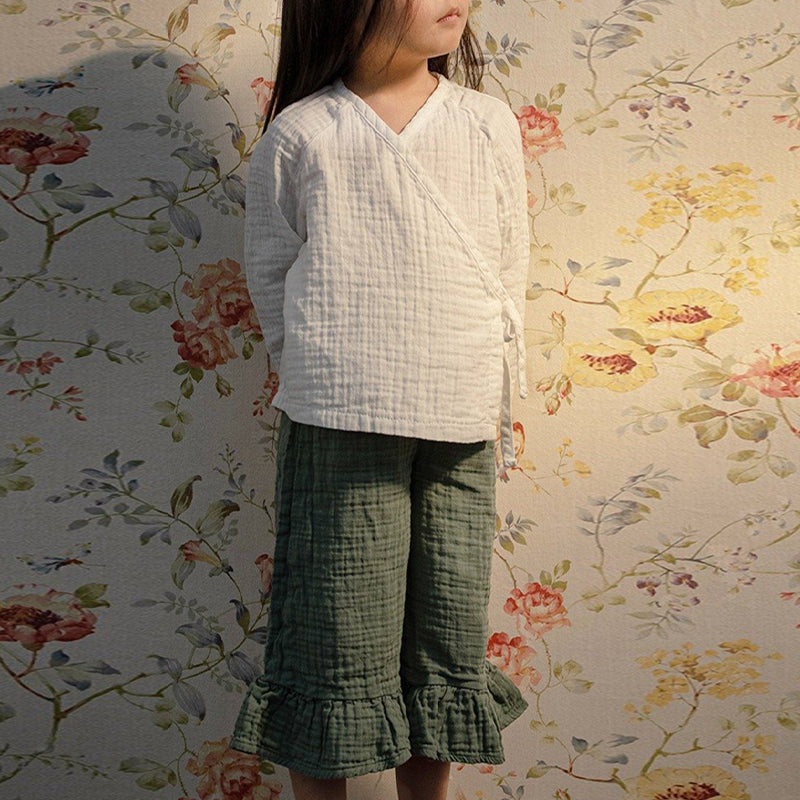 Long-Sleeve V-neck Bandage Cardigan Shirts TZ67