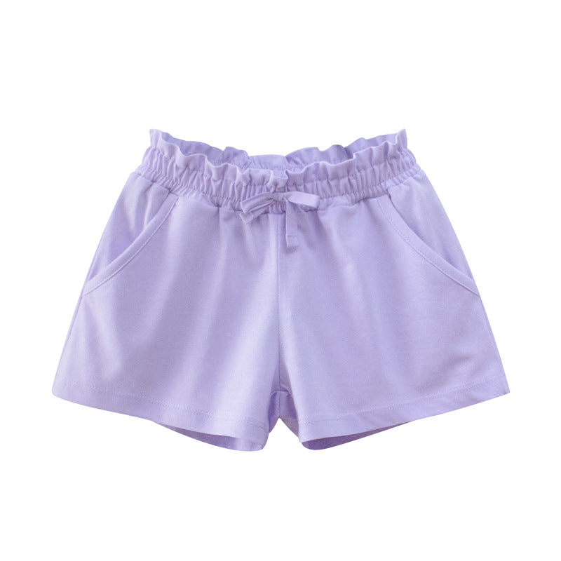 Girls Shorts Solid Color Casual Shorts WTP31