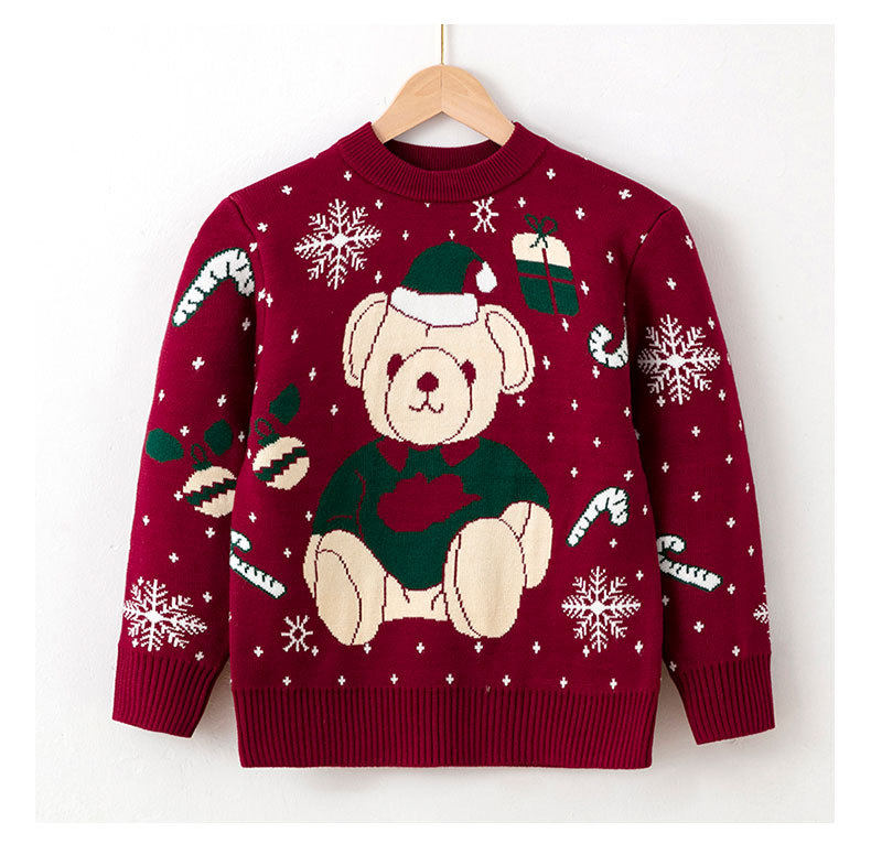 Christmas Bear Girl Pullover Bottoming Sweater GH10