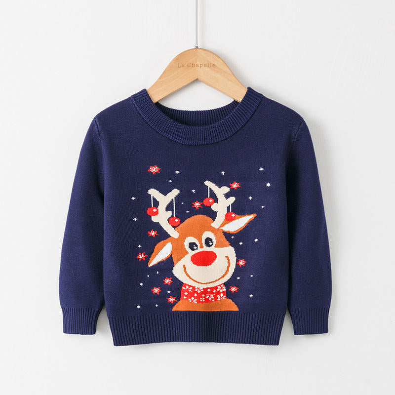 Christmas Deer Kids Pullover Sweater GH11