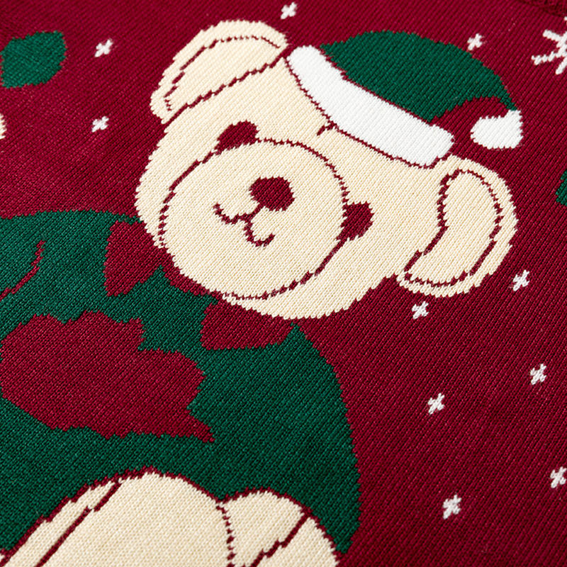 Christmas Bear Girl Pullover Bottoming Sweater GH10