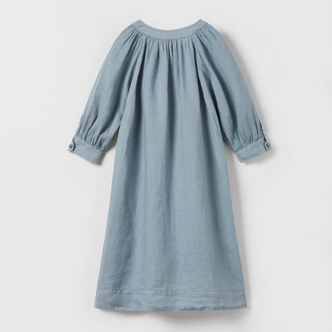 Girls' Slotted Collar Shirt Dress VV13-(Hand Made)