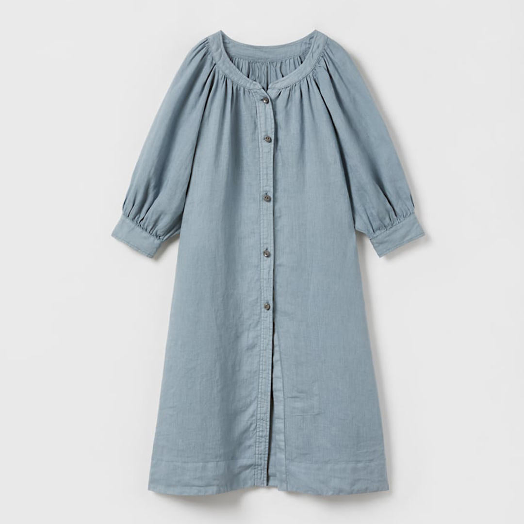 Girls' Slotted Collar Shirt Dress VV13-(Hand Made)