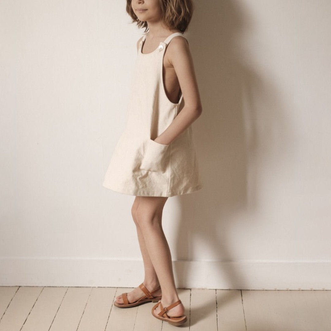 Kid's Pocket Denim Skirt VV06-(Hand Made)