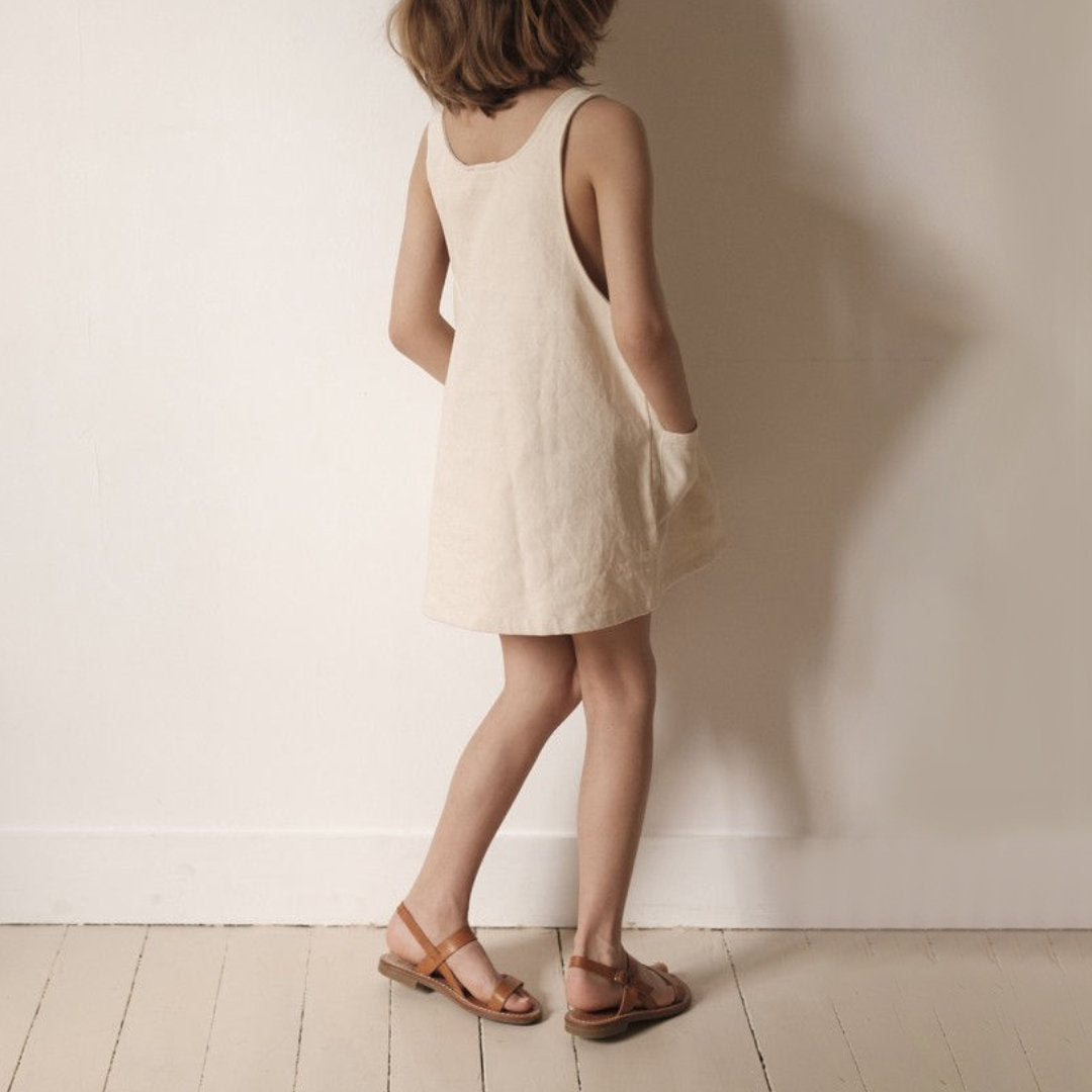 Kid's Pocket Denim Skirt VV06-(Hand Made)