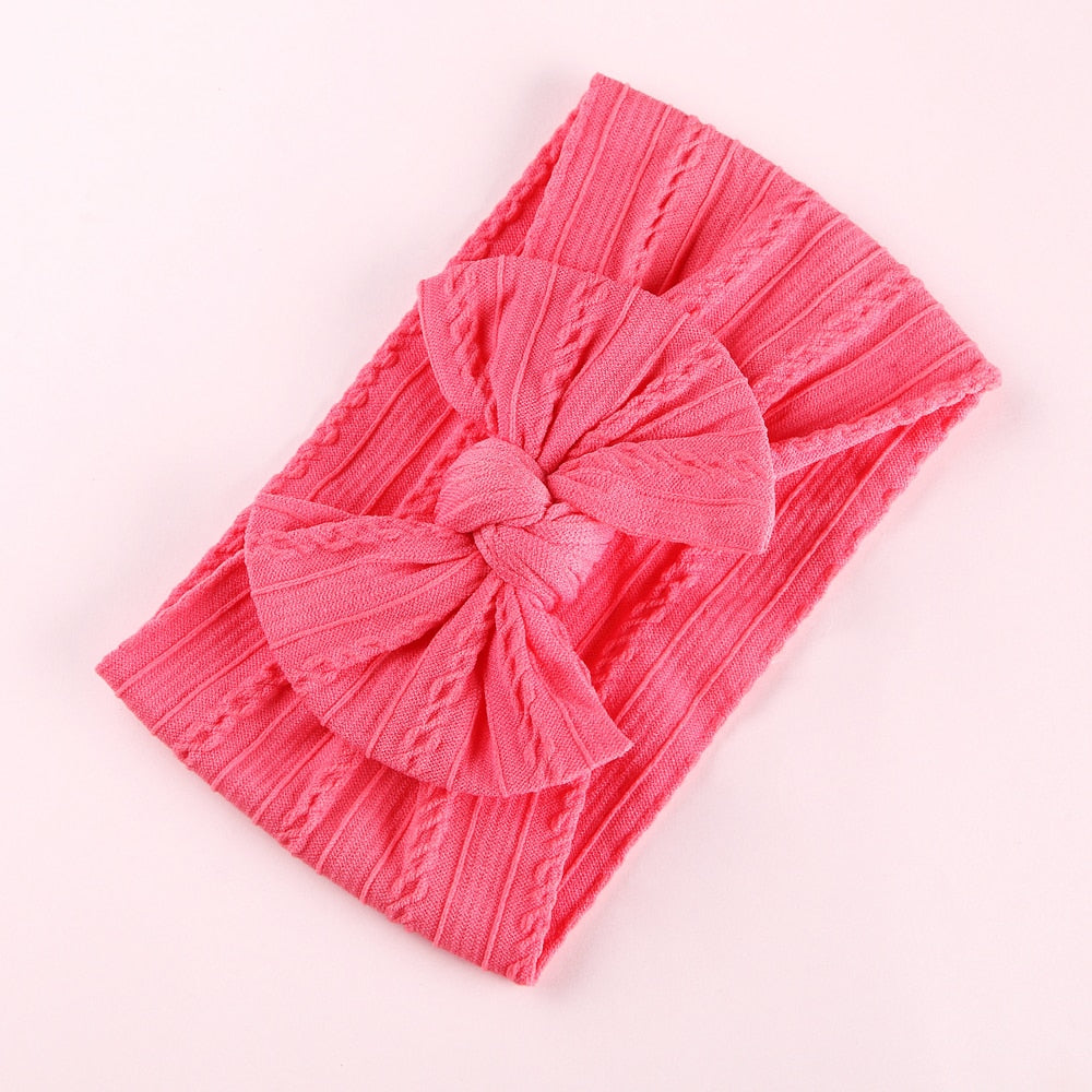 Bow Soft Nylon Kids Hair Accessories 32 Colors GH23