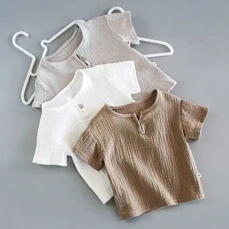 Boys And Girls Cotton Summer Suit WT766