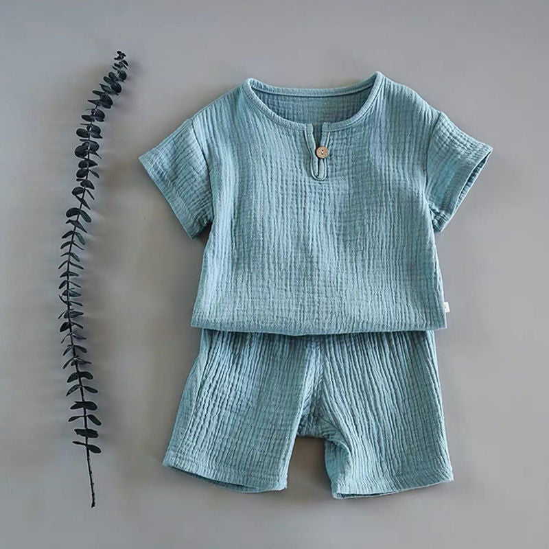Boys And Girls Cotton Summer Suit WT766