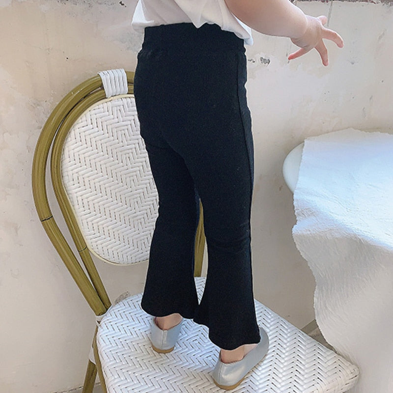 Girls Cotton Bottoming Flared Pants WTP130