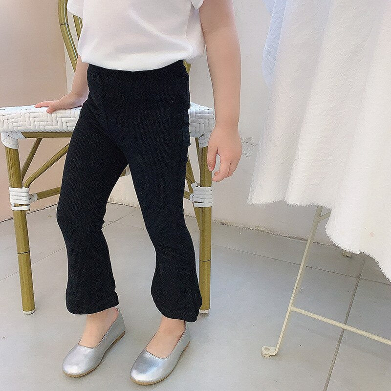 Girls Cotton Bottoming Flared Pants WTP130