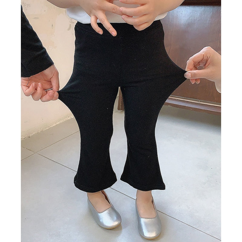 Girls Cotton Bottoming Flared Pants WTP130