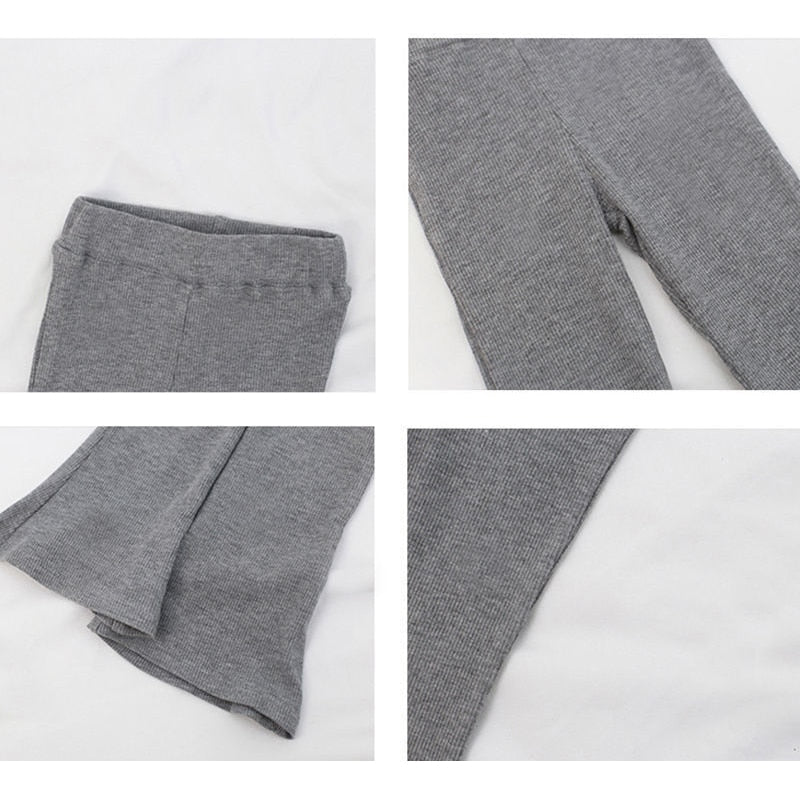 Girls Cotton Bottoming Flared Pants WTP130