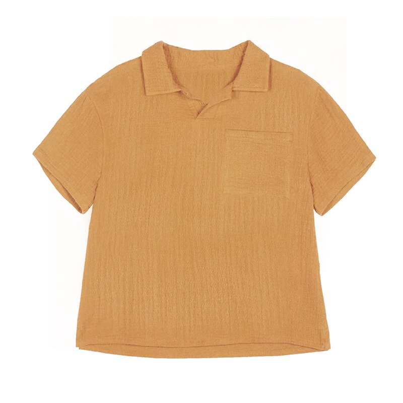 New Boys Casual Loose Short Sleeves Children's T-Shirt With Pocket VV21-(Hand Made)
