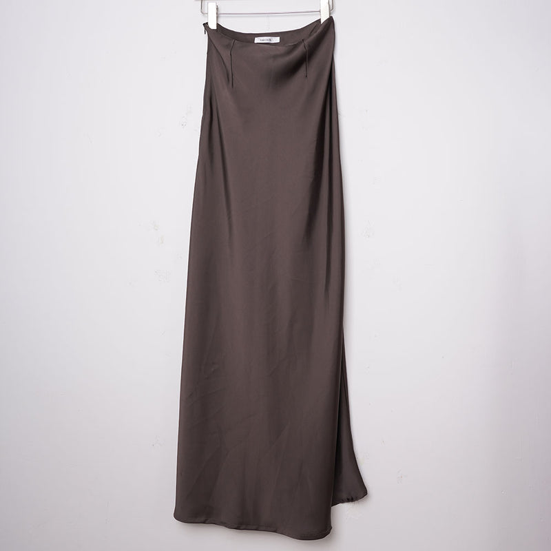 Amazisilk Women's Silk Blend Midi Skirt
