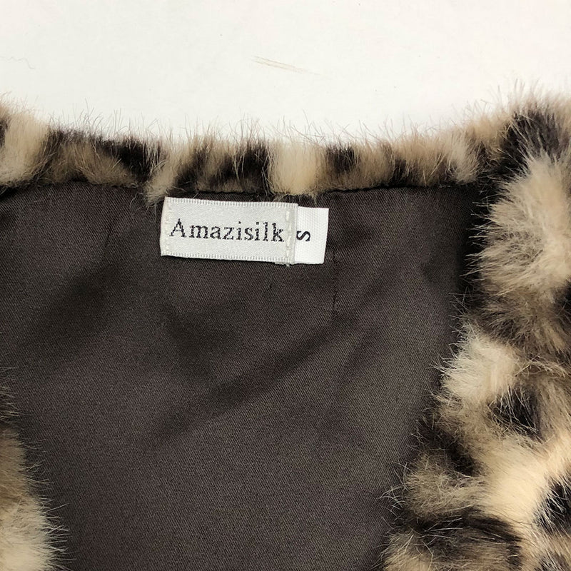 Amazisilk Women's Faux Fur Vest Gilets