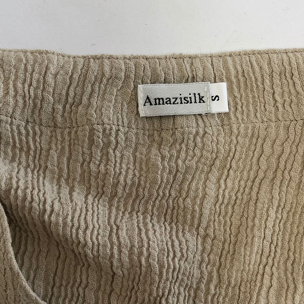 Amazisilk Women's Silk Blend Button Down Nightwear