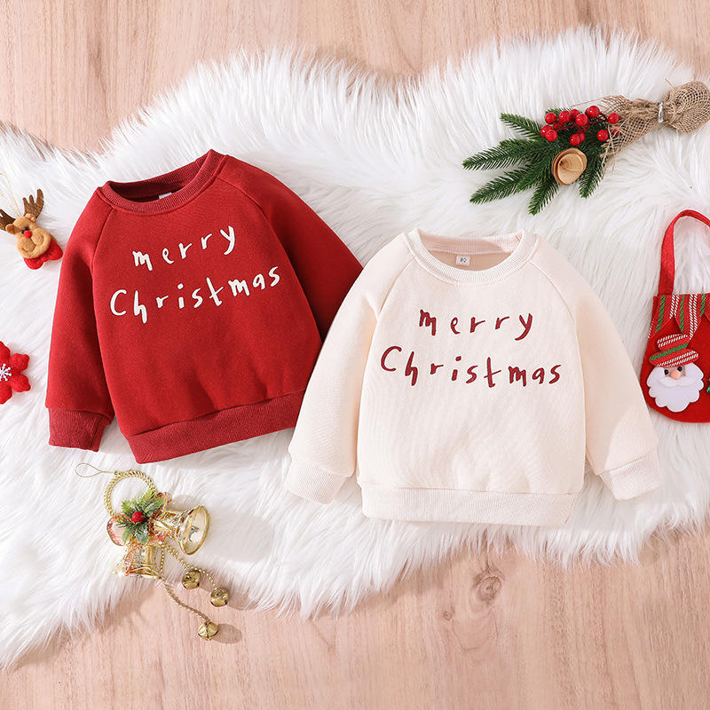 Children's Christmas Alphabet Pullover Sweatshirt GH40