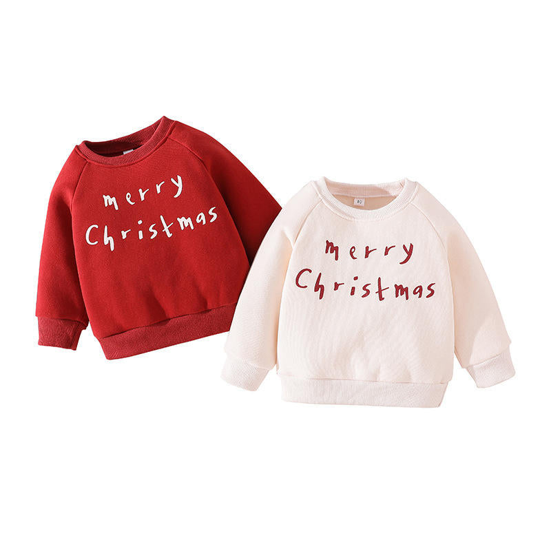 Children's Christmas Alphabet Pullover Sweatshirt GH40