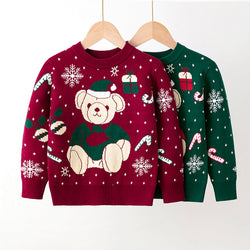 Christmas Bear Girl Pullover Bottoming Sweater GH10