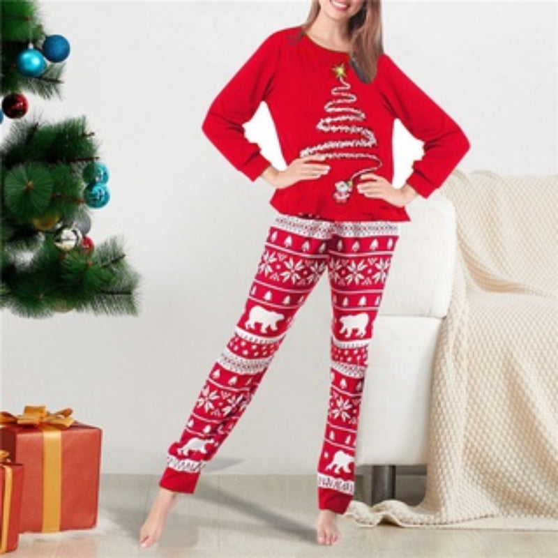 Christmas Print Family Pajamas Set GH06