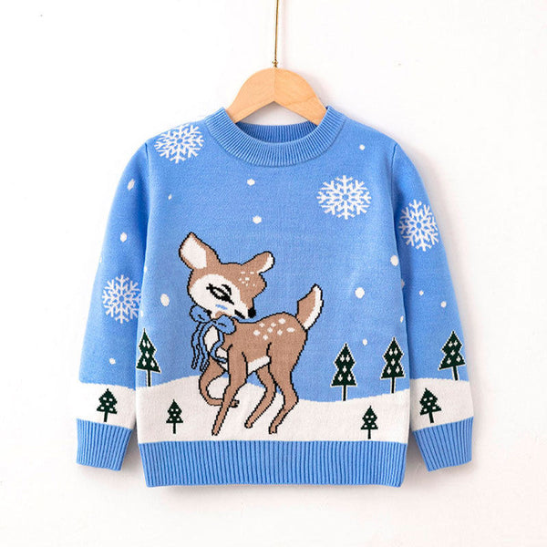 Christmas Fawn Children's Pullover Sweater GH14