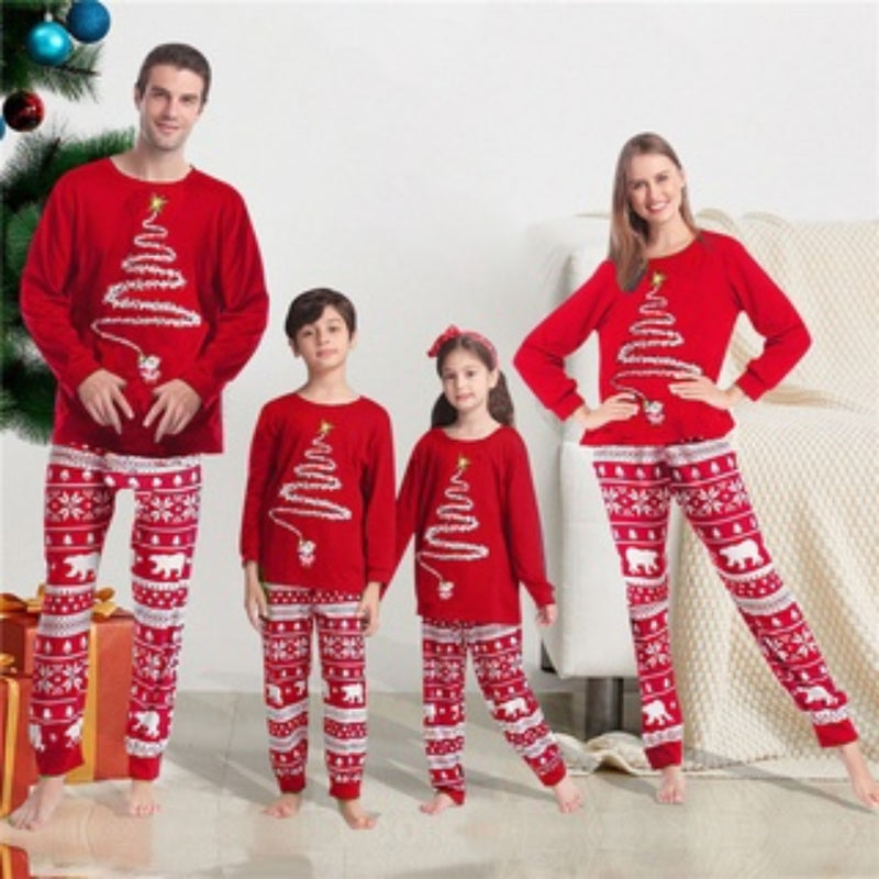 Christmas Print Family Pajamas Set GH06