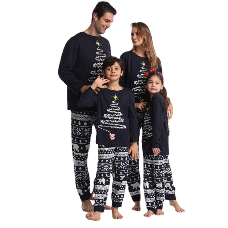 Christmas Print Family Pajamas Set GH06