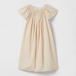 Girls' Ruffled Cap Sleeve Dress VV12-（Hand Made)