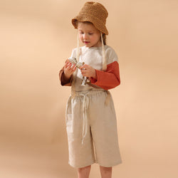 Boys Long Sleeve Shirts + Pants Casual Cotton And Linen 2pcs Sets