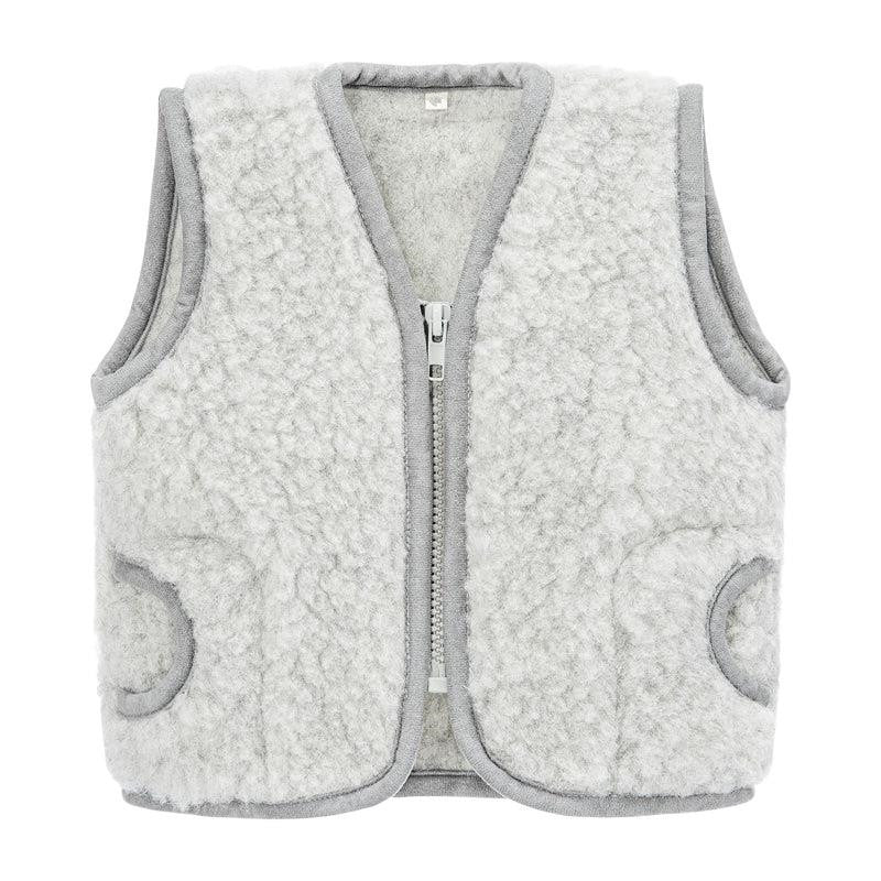 100% Polyester Zipper Vest 223066KWP-（Hand Made)