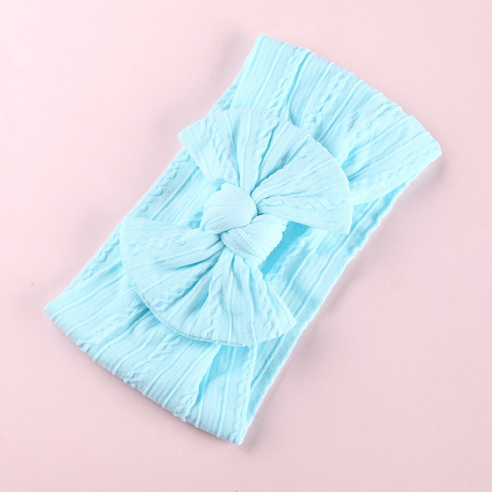 Bow Soft Nylon Kids Hair Accessories 32 Colors GH23