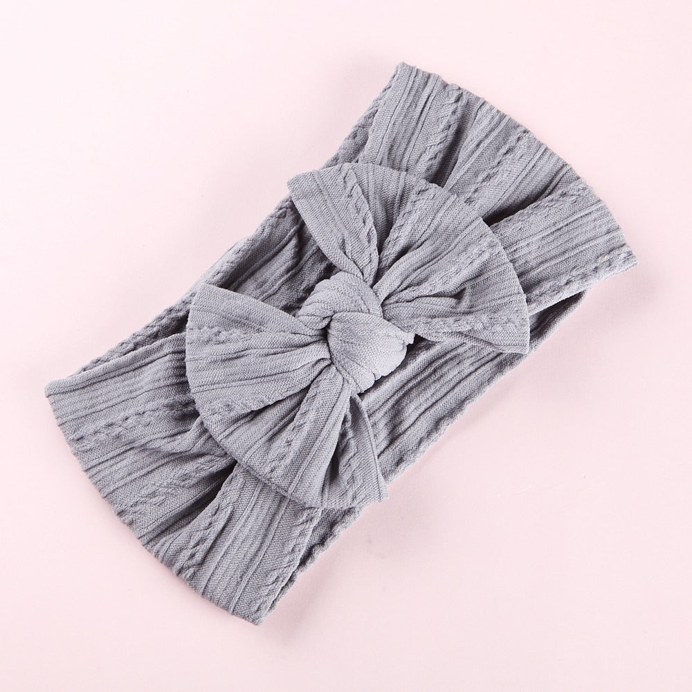 Bow Soft Nylon Kids Hair Accessories 32 Colors GH23
