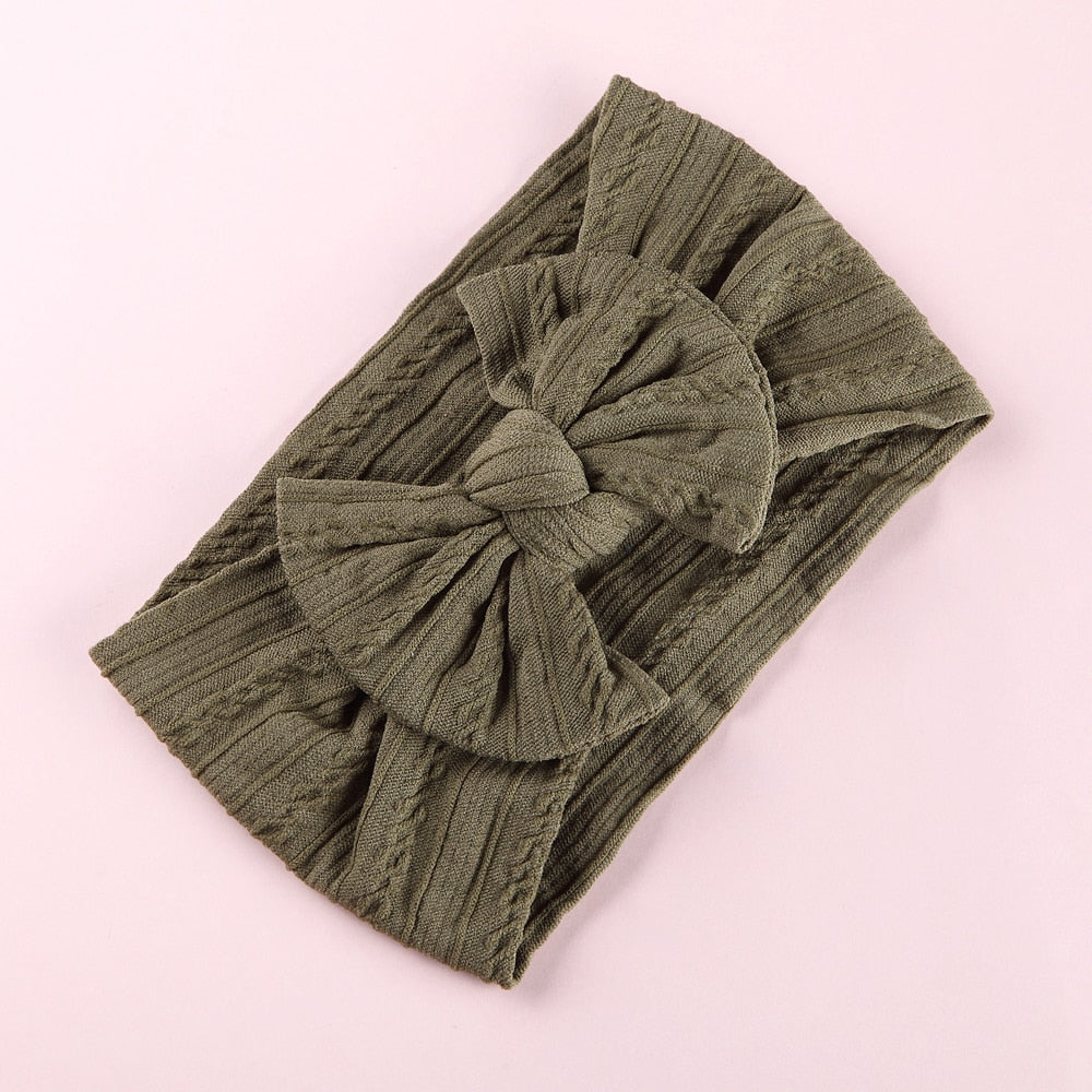 Bow Soft Nylon Kids Hair Accessories 32 Colors GH23