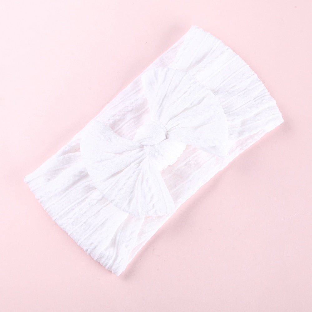 Bow Soft Nylon Kids Hair Accessories 32 Colors GH23