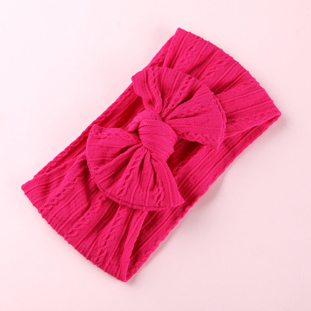 Bow Soft Nylon Kids Hair Accessories 32 Colors GH23