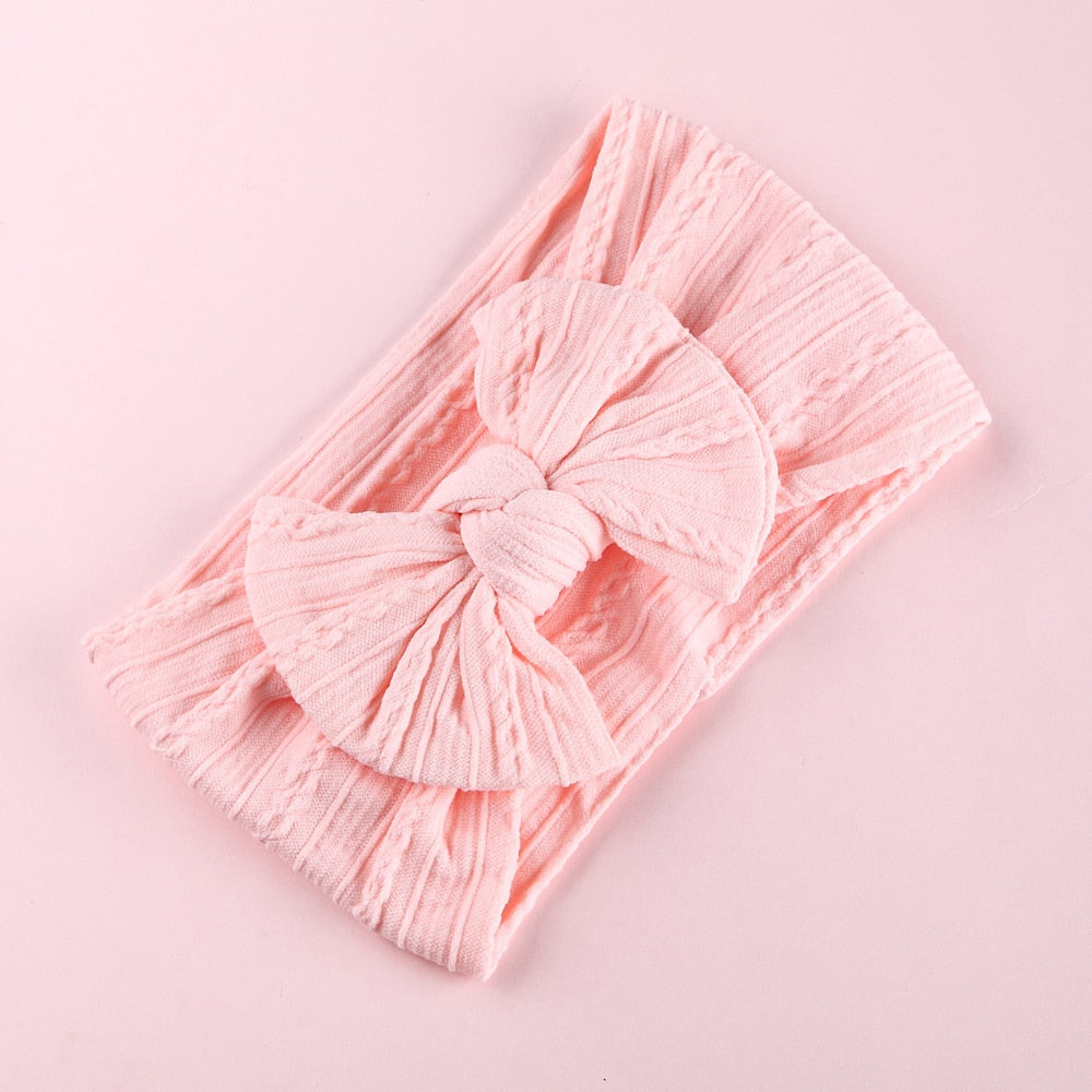 Bow Soft Nylon Kids Hair Accessories 32 Colors GH23