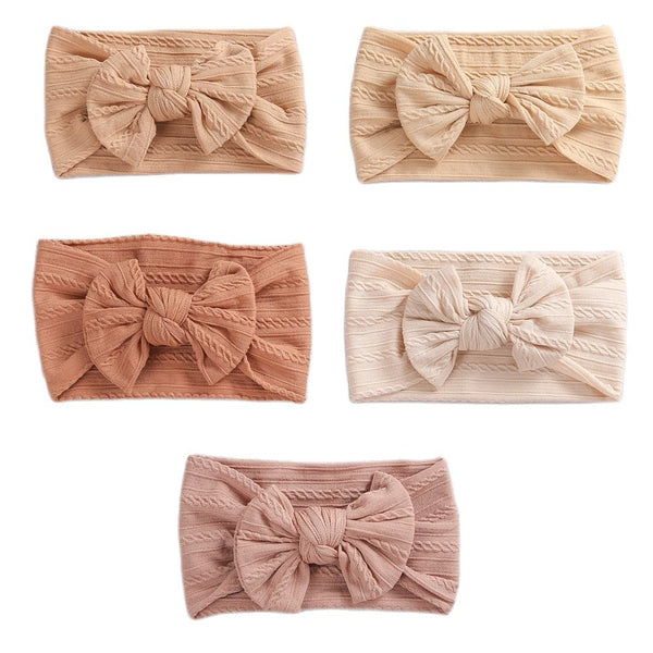 Bow Soft Nylon Kids Hair Accessories 32 Colors GH23