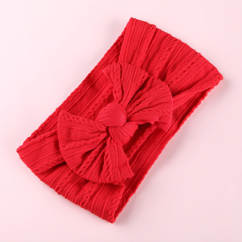 Bow Soft Nylon Kids Hair Accessories 32 Colors GH23