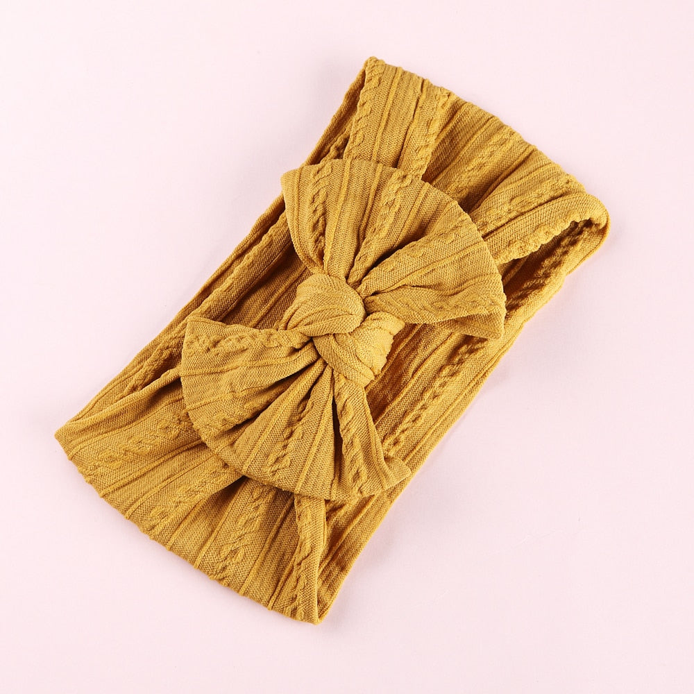 Bow Soft Nylon Kids Hair Accessories 32 Colors GH23