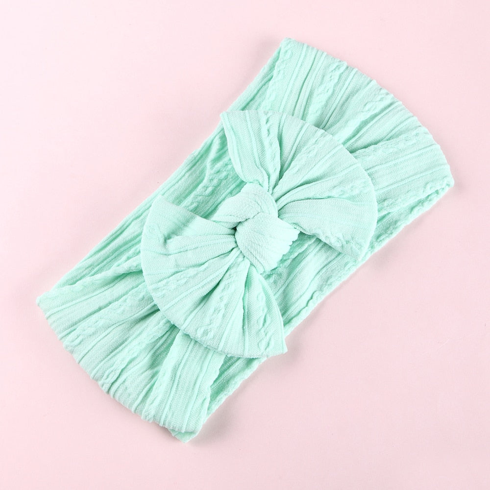 Bow Soft Nylon Kids Hair Accessories 32 Colors GH23
