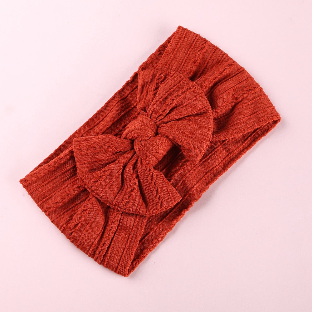 Bow Soft Nylon Kids Hair Accessories 32 Colors GH23