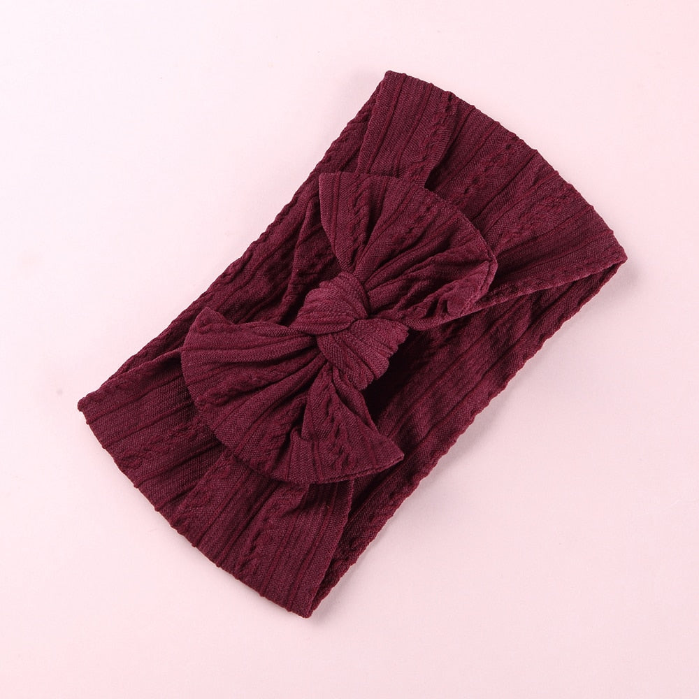 Bow Soft Nylon Kids Hair Accessories 32 Colors GH23