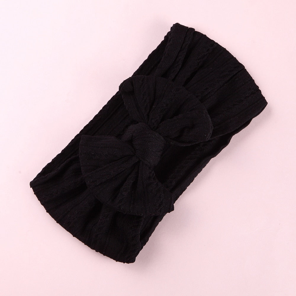 Bow Soft Nylon Kids Hair Accessories 32 Colors GH23