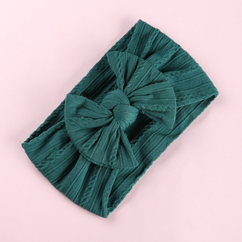 Bow Soft Nylon Kids Hair Accessories 32 Colors GH23