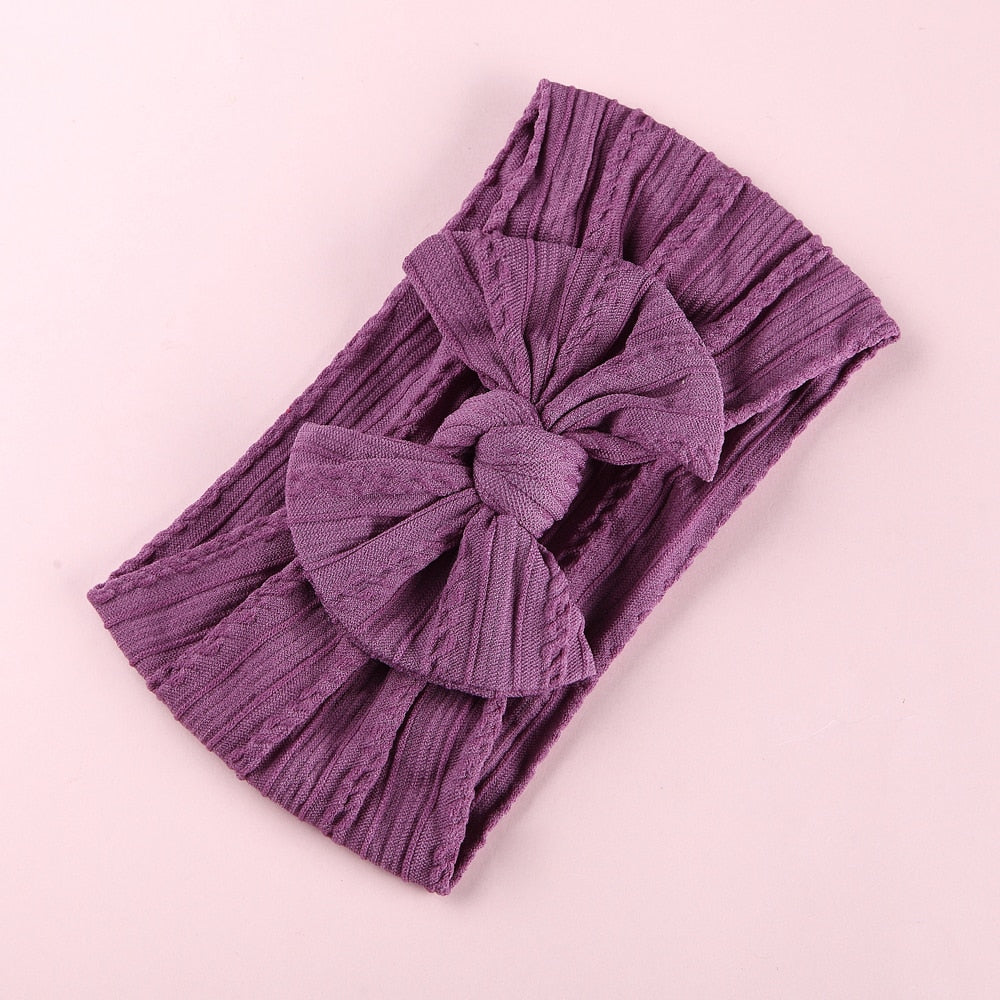 Bow Soft Nylon Kids Hair Accessories 32 Colors GH23
