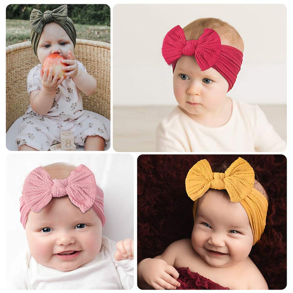 Bow Soft Nylon Kids Hair Accessories 32 Colors GH23