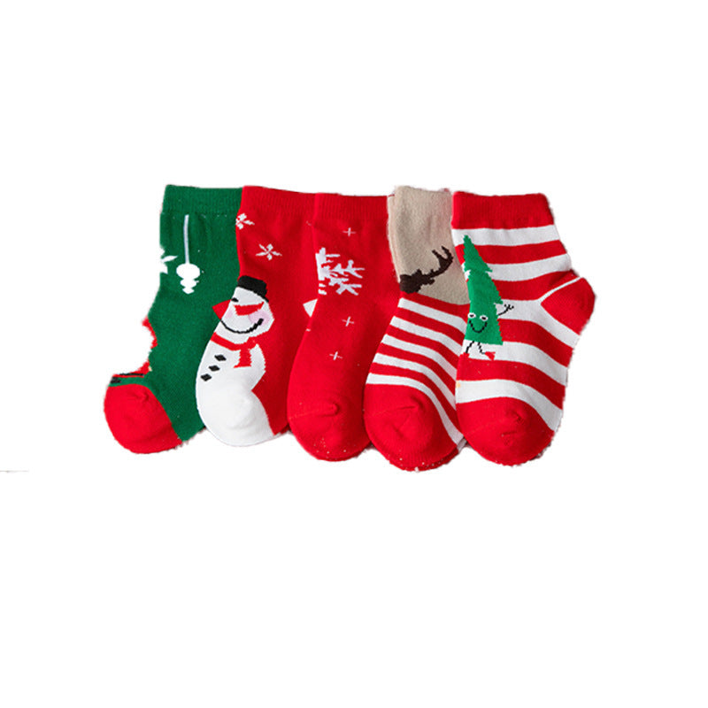 Autumn and Winter New Children's Cute Christmas Socks GH48